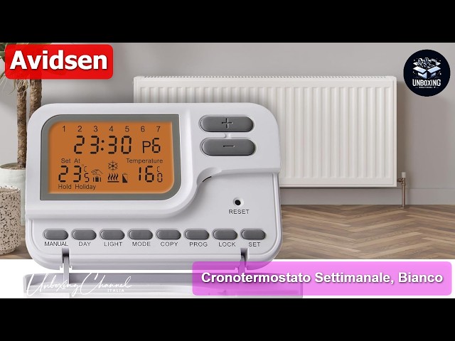 Programmatore Settimanale Digitale AVIDSEN | 3500W 230V | Interruttore Orario Segmenti - 5