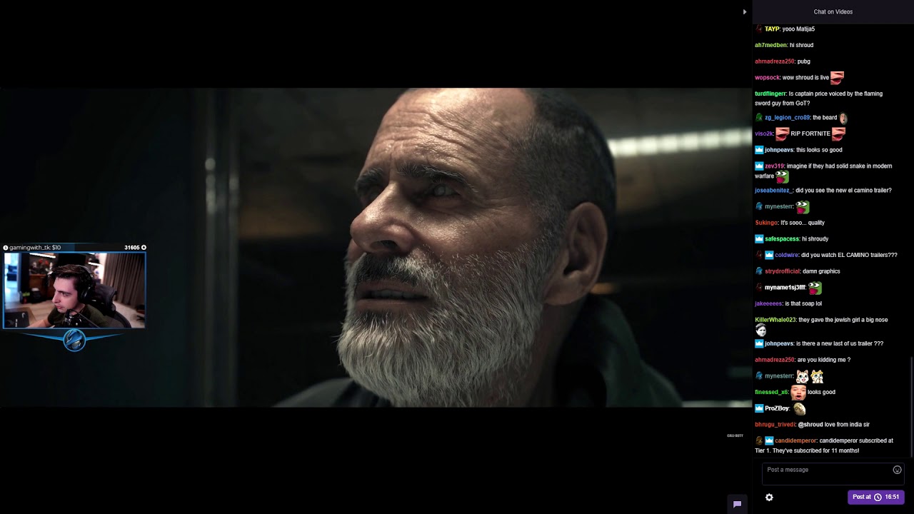 Shroud Reacts to Call of Duty®: Modern Warfare Story Trailer