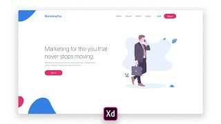 Adobe XD Landing Page Design Tutorial with unDraw