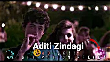 Aditi Zindagi || SAD EDITS || AE INSPIRED Preset [XML] link in Description |SHIV SHANKAR X NOBI