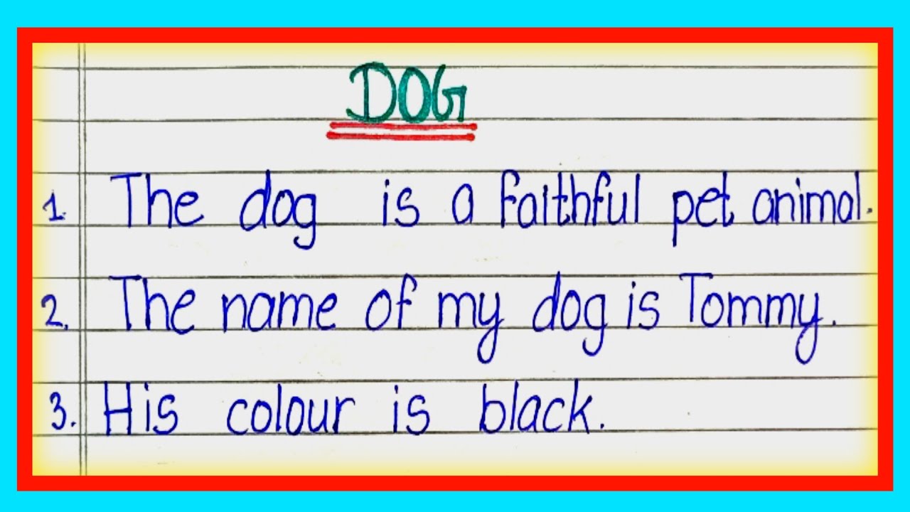 five line on  the dog  |five line on the dog in English|essay on  the dog in English 2025