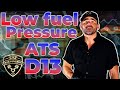 D13ATS fuel pressure fault/How to fix derated Volvo D13/ATS Fuel pressure fault/will not regenerate