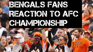 Bengals Fans React to AFC Championship Compilation #afc #nfl