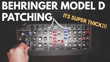 BEHRINGER MODEL D Patching Demo | No Talking, No FX & "LUSH REVERB".