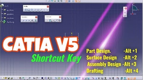 CATIA IMP (Shortcut Key) settings|| DESIGN||