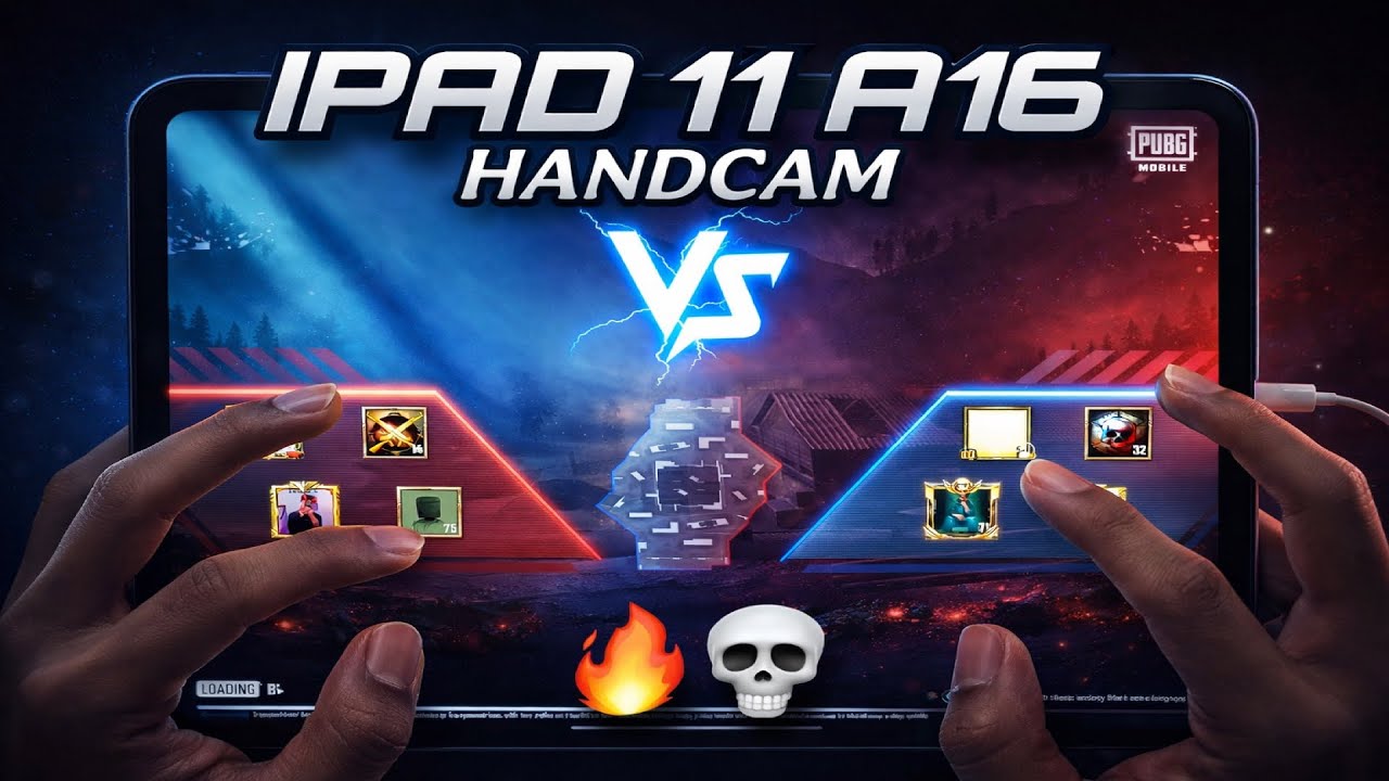 IPAD 11 A16 HANDCAM HDR TDM TEST PUBG MOBILE 2026 🔥[5 FINGER+GYRO 💀]