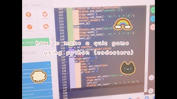 how to make a quiz game using python (codesters)