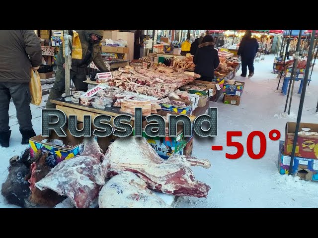 Travel vlog - YAKUTIA 🥶 The Coldest Open Air Local Market in the World 🥶 6000 km from Moscow