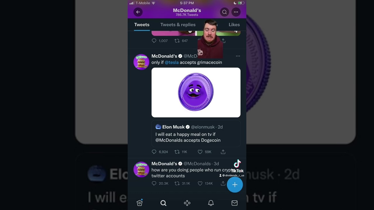 McDonald’s grimace token