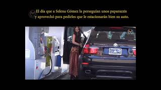 A Selena Gómez la perseguían unos paparazzis y aprovechó para que le estacionarán bien su auto.