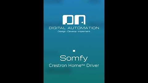 Crestron Home™ Somfy Driver