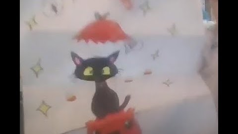 Drawing a Fish and a Black Cat Popping out of a Pumpkin!!!😺🎃