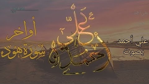 أواخر سورة هود بصوت علي أحمد