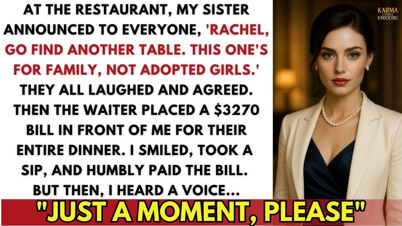 Sister Said 'Go Find Another Table' At Family Dinner Because I Was Adopted & Gave Me The $3,270 Bill