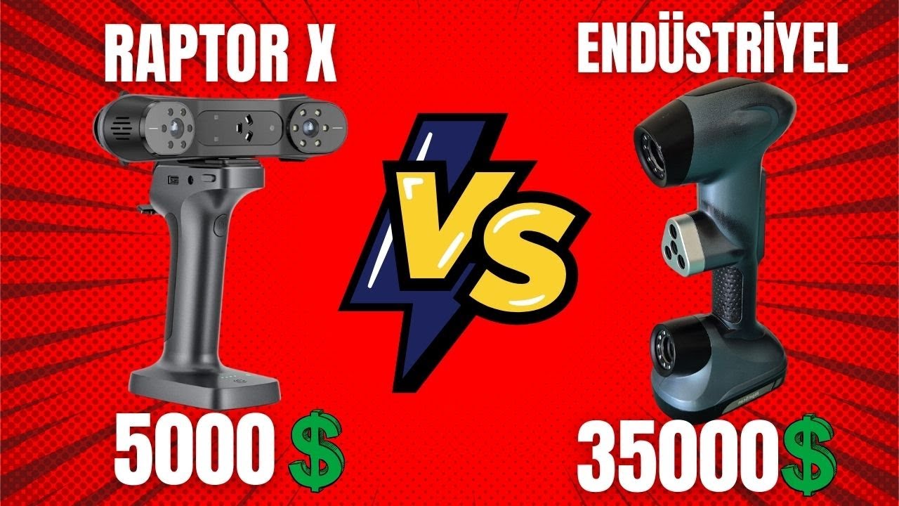5000 долларов против 35 000 долларов! Creality Raptor X против промышленного сканера