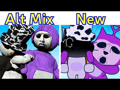FNF Nocturnal Protocol ALT REMIX (Medium Effort Recreation) vs NEW SCRATCH (Myths of Tubbyland)