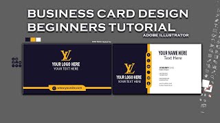 Business Card Design In Adobe illustrator | Tutorial For Beginners