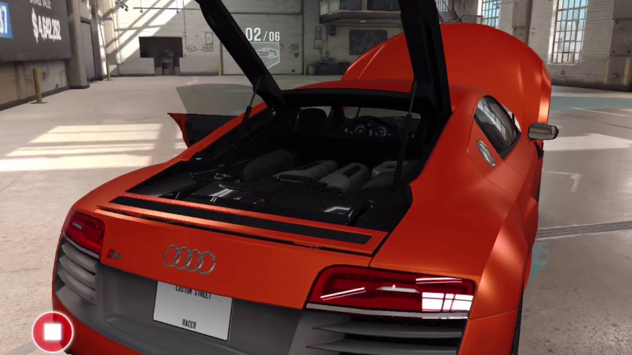 Audi R8 v10 showcase in CSR racing 2 - YouTube