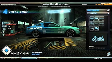 Need For Speed World - Vinyl toutrial - Ford Mustang Boss 302 12 - Team Falken