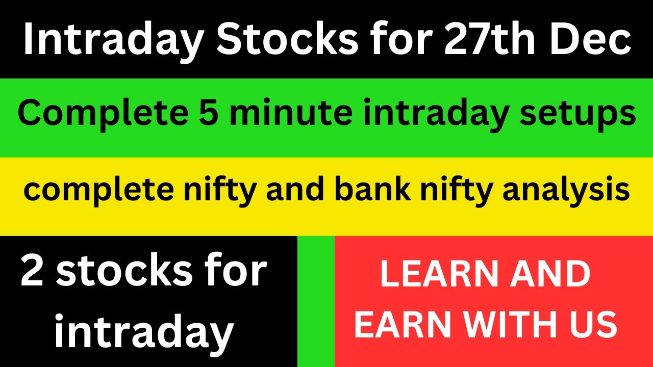 Best Intraday Stocks For 27th Dec 2023 intraday stockmarket YouTube best-intraday-stocks-for-27th-dec-2023-intraday-stockmarket-youtube