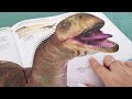 Asmr dino book page turning  some page squeezing  no talking