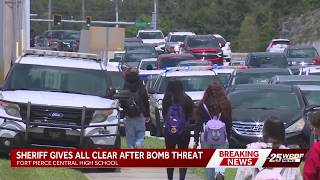 Bomb threat prompts evacuation at Fort Pierce Central High School; 'all clear' given