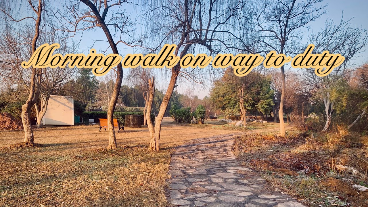 Islamabad Morning walk on way to duty 