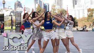 [KPOP IN PUBLIC 2X SPEED CHALLENGE] ITZY (있지) - ICY Dance Cover