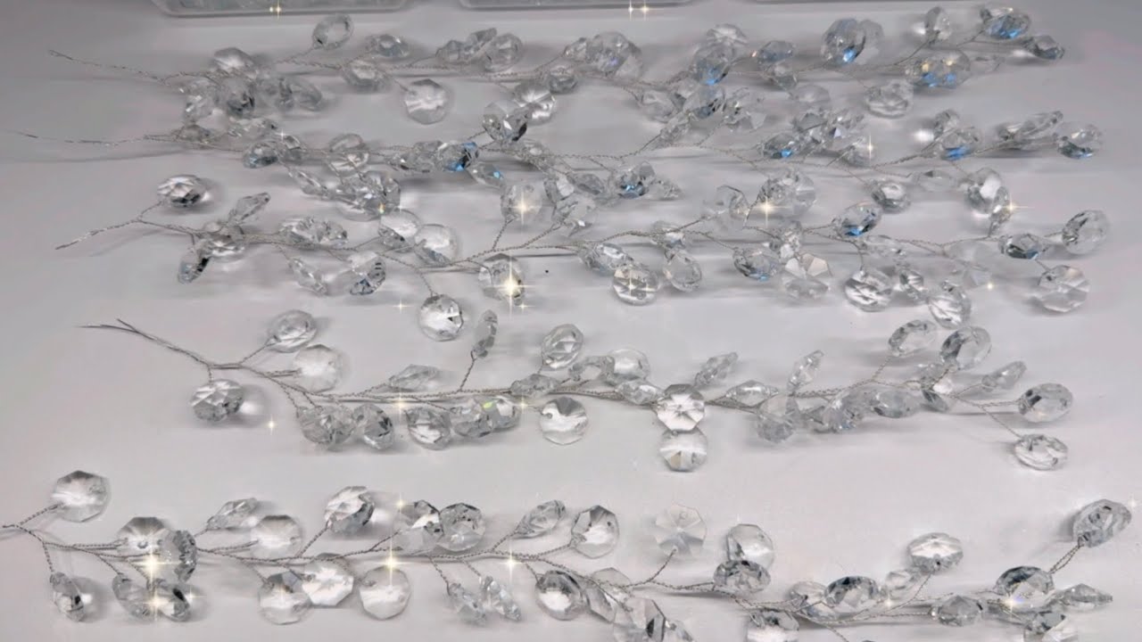 МК Гирлянда из кристаллов. Легко и просто, отличный результат 