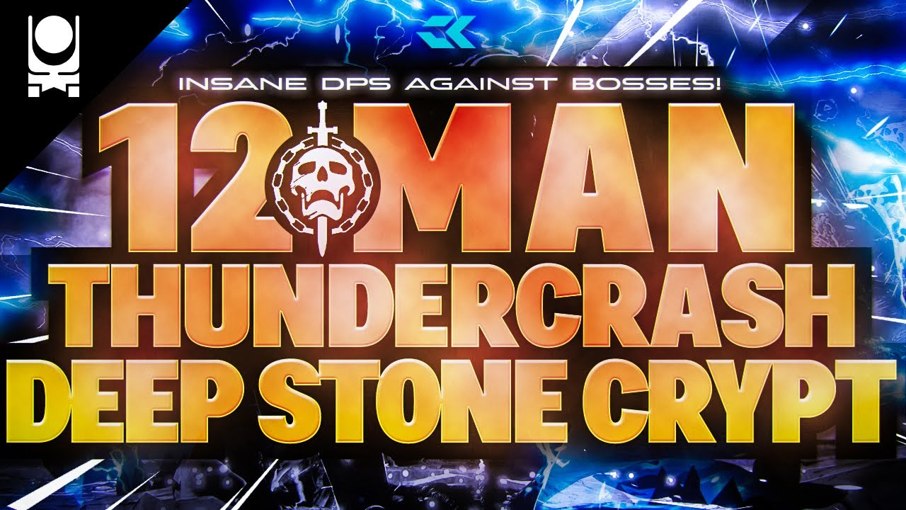 DESTINY 2 | 12-MAN THUNDERCRASH TITANS VS DEEP STONE CRYPT RAID!