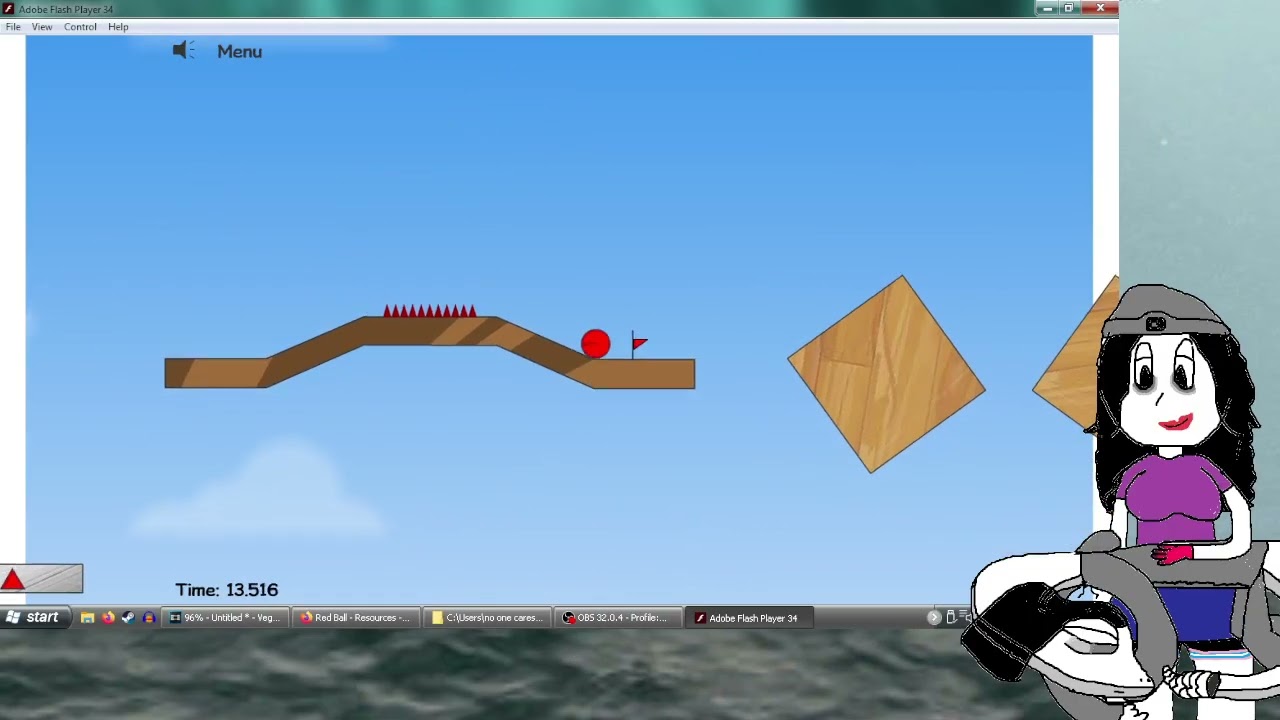 Red Ball - IGT Edition (deterministic patch) (Flash) (Gameplay Footage)