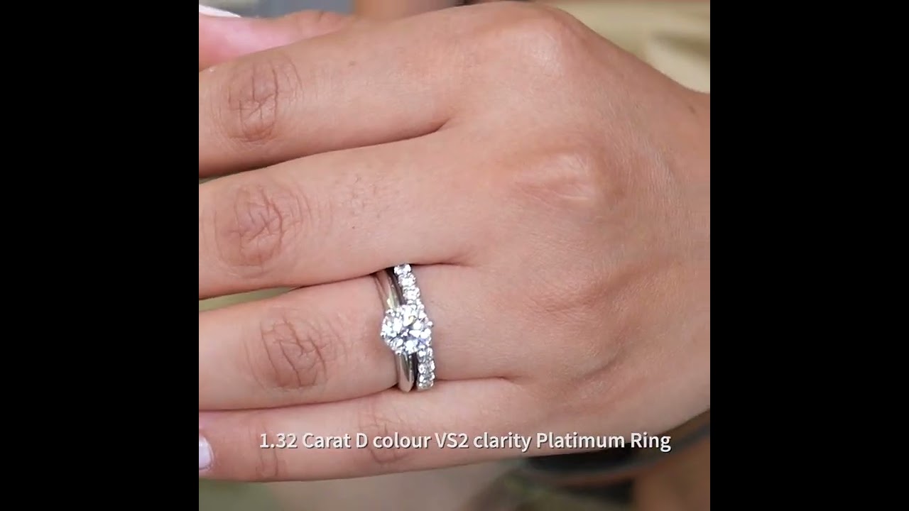 1.32 carat D colour VS2 clarity Ex Ex Ex Ideal Cut