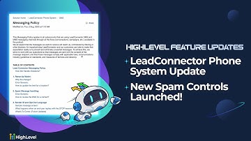 LeadConnector Phone System Update, New Spam Controls Launched!
