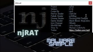 njRAT | Malware Analysis | Basic Overview | Sample Report