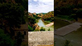 Walking in Puente de San Martín across the Tagus River, Toledo, Castile-La Mancha, Spain 🇪🇸 2025