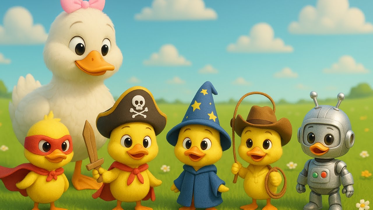 Five Little Ducks. Superhero Disguise Version : Nursery Rhymes and Kids Songs.