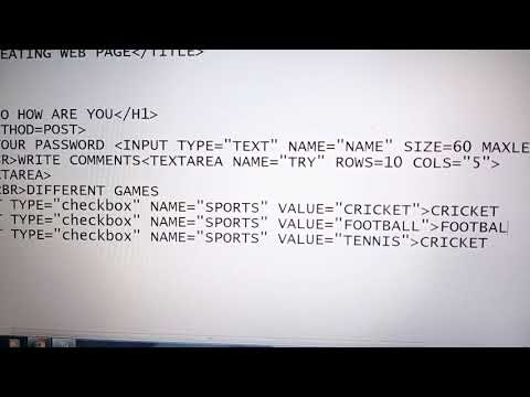 Class VIII Ch 4 Creation of Radiobutton,Checkbox,Listbox and Submit ...