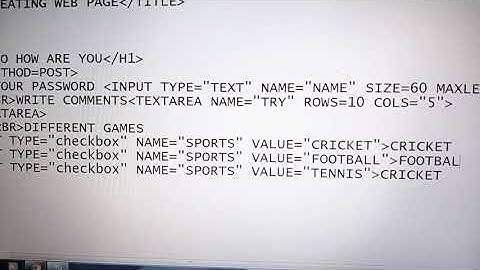 Class VIII Ch 4 Creation of Radiobutton,Checkbox,Listbox and Submit button in HTML5