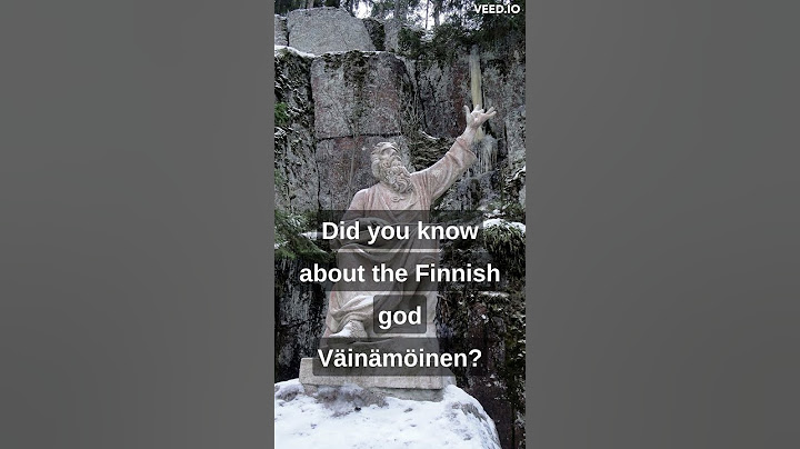Finnish god Vainamoinen!