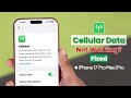 Fix- Cellular data not working on my iPhone 17 Pro Max | Pro