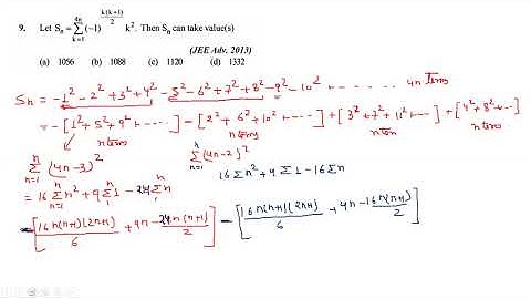 JEE ADVANCED 2013 sequence & series question