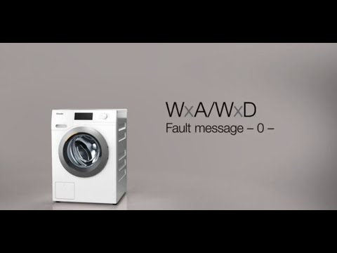 Miele WxA / WxD Washing Machines / Washer Dryers - Fault message - 0 -