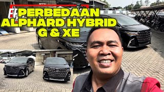 Perbedaan Alphard Hybrid G dan XE