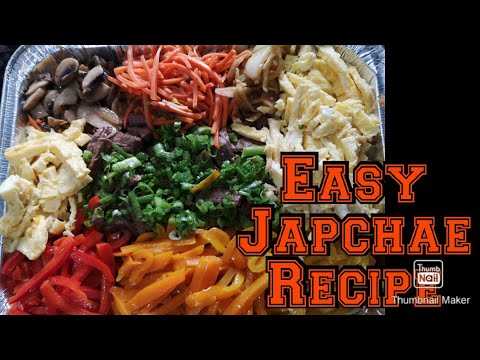 easy-japchae-recipe-(korean-glass-noodles)