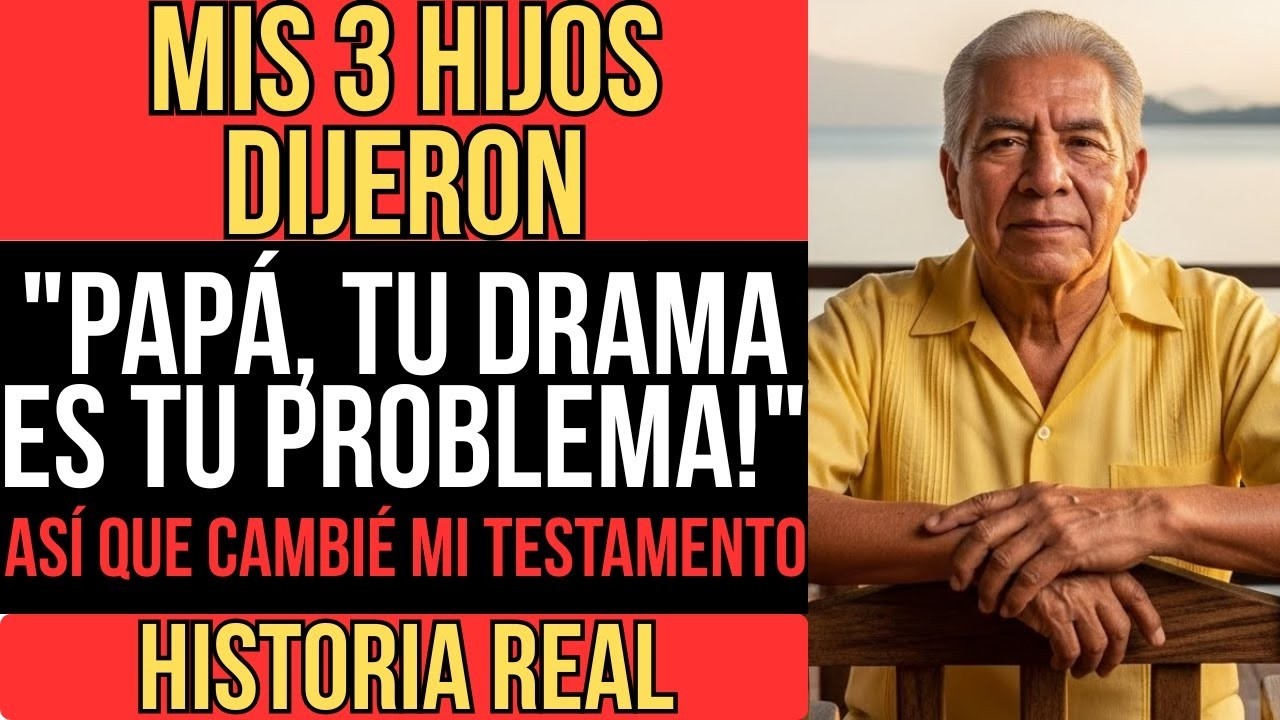 MIS HIJOS DIJERON 'PAPÁ, TU DRAMA ES TU PROBLEMA'    ASÍ QUE REESCRIBÍ MI TESTAMENTO SIN DECIRLES