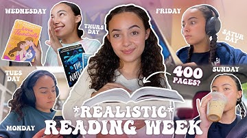 A very realistic how much I read in a week! 📚✨ | spoiler free reading vlog
