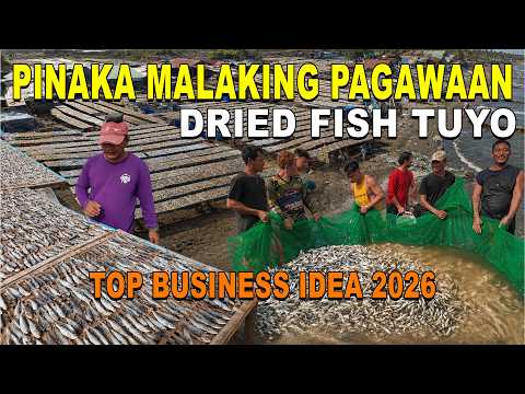 SEAFOOD BUSINESS IDEA 2026 🇵🇭 PINAKA MALAKING PAGAWAAN ng TUYO DRIED FISH | Rosario Cavite