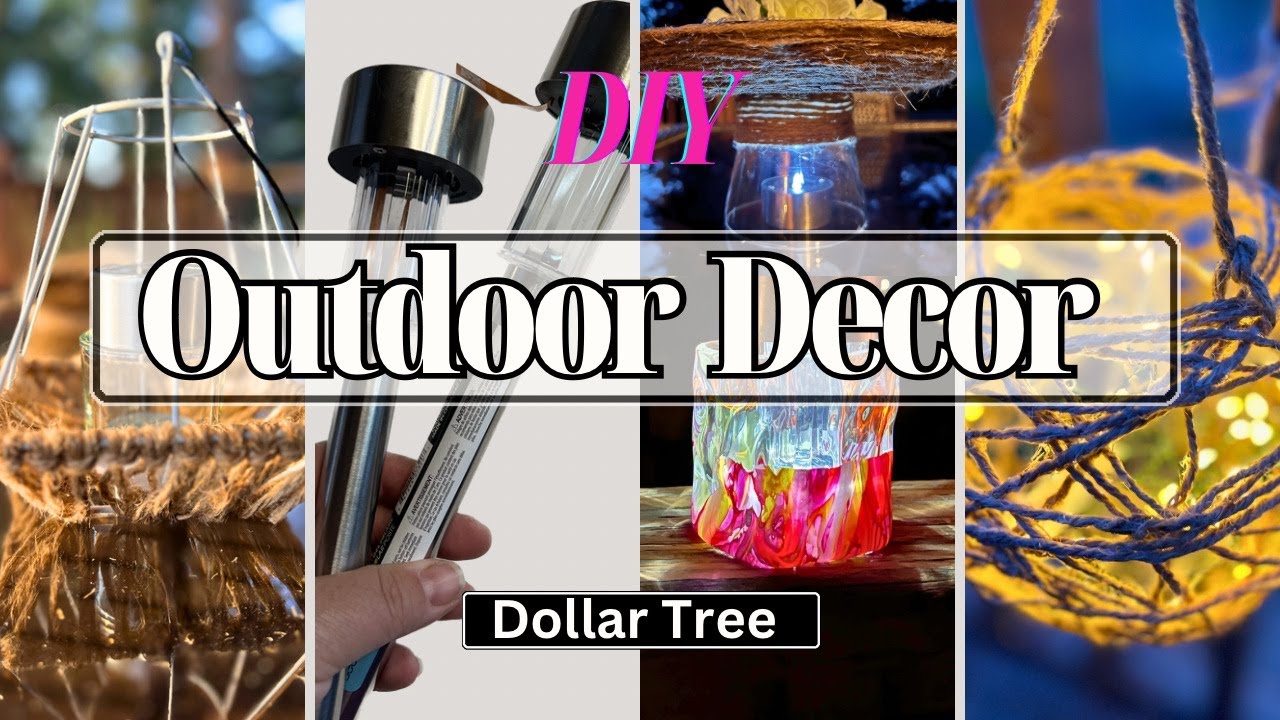 Stunning Outdoor DIY’S for your Garden or Patio using Dollar Tree
