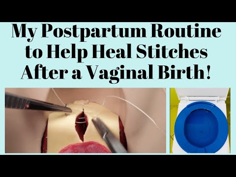 My Postpartum Routine to Help Heal Stitches After a Vaginal Birth !