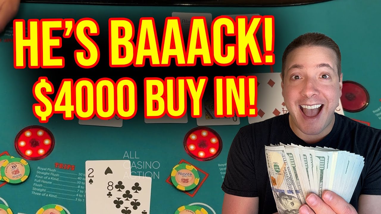 FLOPPED QUADS AGAIN!! ULTIMATE TEXAS HOLD’EM POKER FROM CANADIAN CASINO OMG!! $4000 BUY IN!! 